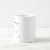 それをマグ強く打って下さい コーヒーマグカップ (中央)