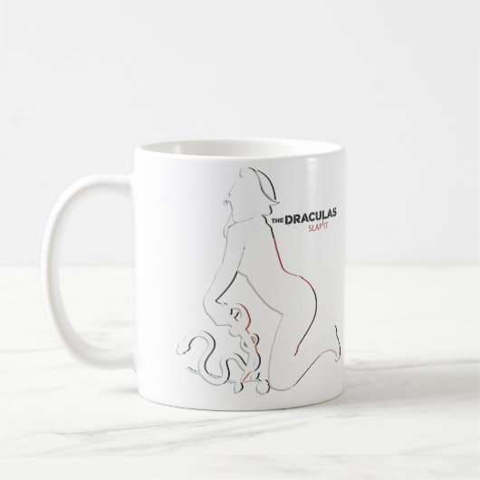 それをマグ強く打って下さい コーヒーマグカップ (左)