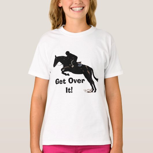 それを乗り越えて下さい! 馬のジャンパー Tシャツ (正面)