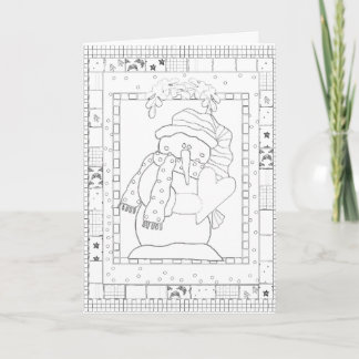 それを休日のクリスマスカードの挨拶着色して下さい シーズンカード