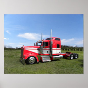 それを低い保つKenworth W900L ポスター