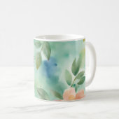 それを作るまでそれを信じるフローラの水色マグ コーヒーマグカップ (正面右)