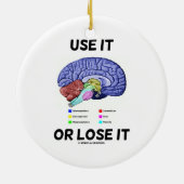 それを使うか失う(脳解剖学的ユーモア) セラミックオーナメント (裏面)