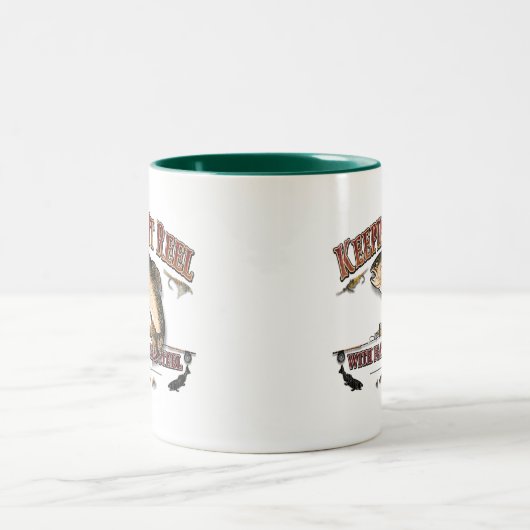それを保ちます巻き枠のマグ ツートーンマグカップ (中央)