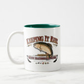 それを保ちます巻き枠のマグ ツートーンマグカップ (左)