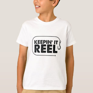それを保ちます巻き枠の魚釣りの恋人の熱狂者の漁師 Tシャツ