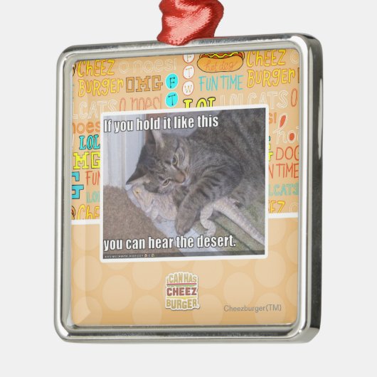 それを保持したらこれを好んで下さい メタルオーナメント (左)