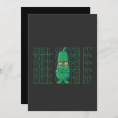 それを処理して 面白いミーム ピクルス サングラス インターネット 招待状 (正面/裏面)