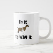 それを勝ち取るために – ナイジェリアの矮性乳製品ヤギ ジャンボコーヒーマグカップ (右)