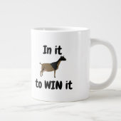 それを勝ち取るために – ナイジェリアの矮性乳製品ヤギ ジャンボコーヒーマグカップ (右)