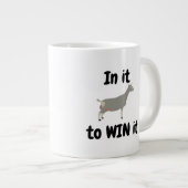 それを勝ち取るために – Toggenburg Dairy Goat ジャンボコーヒーマグカップ (正面右)
