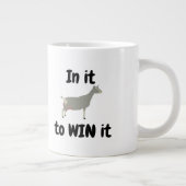 それを勝ち取るために – Toggenburg Dairy Goat ジャンボコーヒーマグカップ (右)