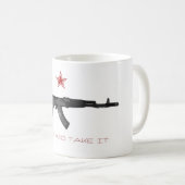 それを取ります来て下さい コーヒーマグカップ (正面右)