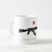 それを取ります来て下さい コーヒーマグカップ (正面左)