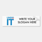 それを取消して下さい バンパーステッカー (正面)