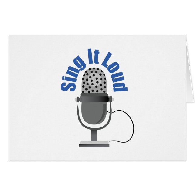 それを大声で歌って下さい (正面横)