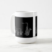 それを大声で注いで下さい コーヒーマグカップ (正面左)