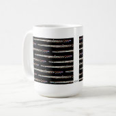 それを大声で注いで下さい コーヒーマグカップ (正面左)