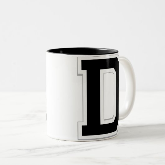 それを大文字Dのブラックコーヒーのマグ綴って下さい ツートーンマグカップ (正面右)