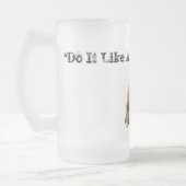 それを好みます穴居人をして下さい! ビールステイン フロストグラスビールジョッキ (左)