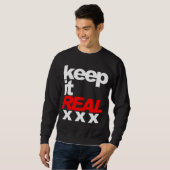 それを実質のxxxティーは保って下さい(暗い) スウェットシャツ (正面フル)