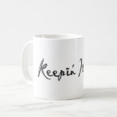 それを実質保ちます コーヒーマグカップ (正面左)