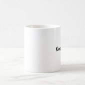 それを実質保って下さい コーヒーマグカップ (中央)