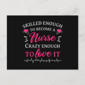 それを愛するナースになるに熱狂する十分な技能を持つ ポストカード (正面)