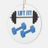 それを持ち上げて下さい! セラミックオーナメント (左)