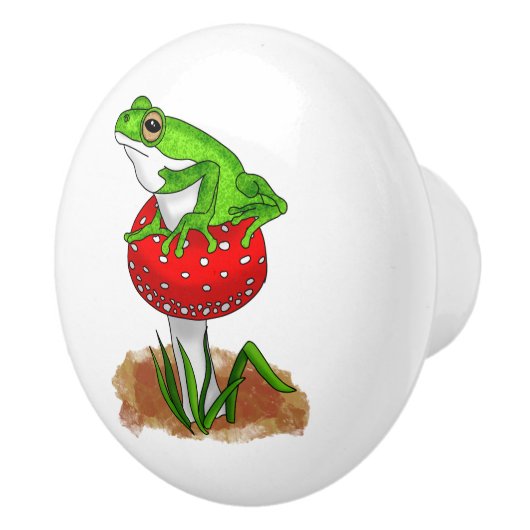 それを持ってフロギーになる | おもしろい Frog セラミックノブ (右)