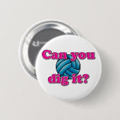 それを掘ることができますか。 バレーボール! 缶バッジ (正面&裏面)