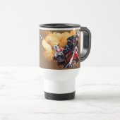 それを握って下さい及びモトクロスのタンブラー裂いて下さい トラベルマグ (正面右)