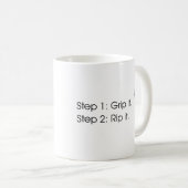 それを握って下さい。 それを裂いて下さい コーヒーマグカップ (正面右)