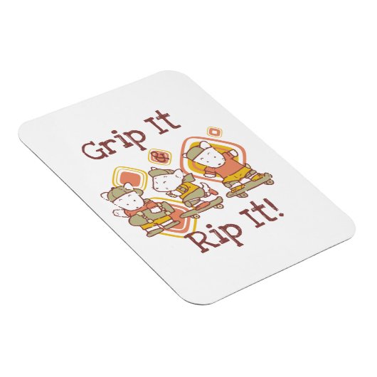 それを握り、スケートボードをする裂いて下さい マグネット (右側)