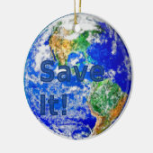 それを救って下さい! オーナメントを埋めて下さい セラミックオーナメント (左)