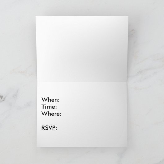 それを映画カード、それあります誕生日の標準が…個人化して下さい 招待状 (内部)