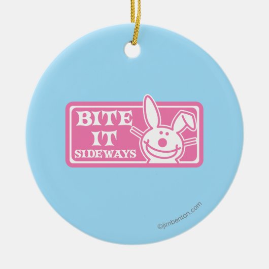 それを横にかんで下さい セラミックオーナメント (正面)