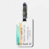 それを浜に引き上げよう! 荷物のラベル ラゲッジタグ (裏面縦)