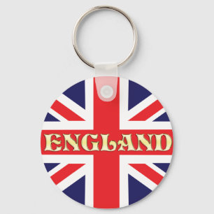 それを渡るイギリスが付いている英国国旗の旗 キーホルダー
