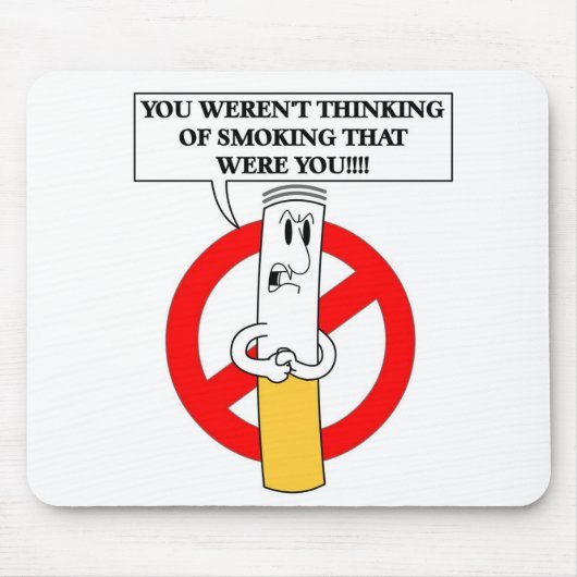 それを煙らさないで下さい マウスパッド (正面)