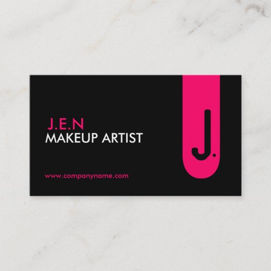 それを綴って下さい! ~のモノグラムの名刺 名刺 (正面)