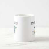 それを習得されるおもしろいな卒業のギフトのコーヒー・マグ コーヒーマグカップ (中央)