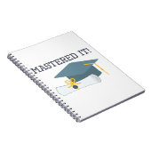 それを習得されるおもしろいな卒業のギフトの修士号 ノートブック (右側)