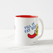 それを脂肪質の男の子満たして下さい ツートーンマグカップ (正面右)