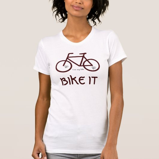それを自転車に乗って下さい Tシャツ (正面)