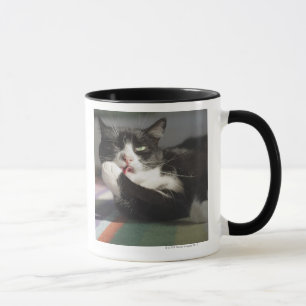 それを舐めている猫は足です マグカップ