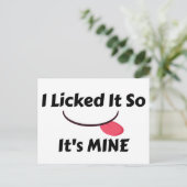 それを舐めて俺のものにした ポストカード (スタンド正面)