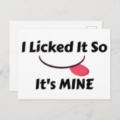 それを舐めて俺のものにした ポストカード (正面/裏面)