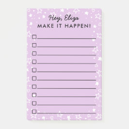 それを落書きリストをする星及びハートの起こらせます ポストイット