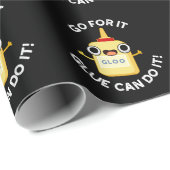 それを行く接着剤はそれを行うおもしろいことができる接着パン ラッピングペーパー (ロールコーナー)